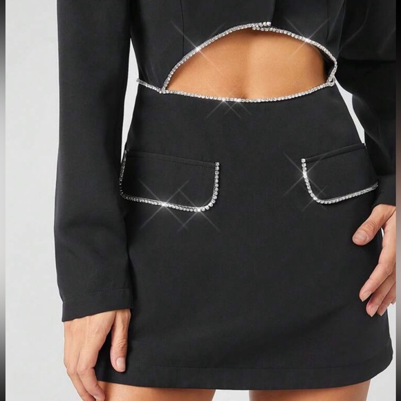 RHINESTONE BLAZER DRESS - Picture 2 of 3